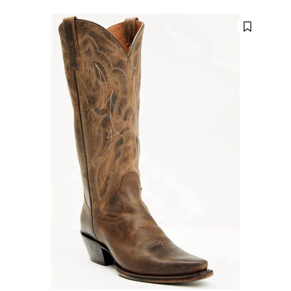 Shyanne Brown Leather Western Knee-High Cowboy Boots